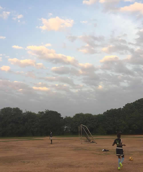 soccer field in Ghana